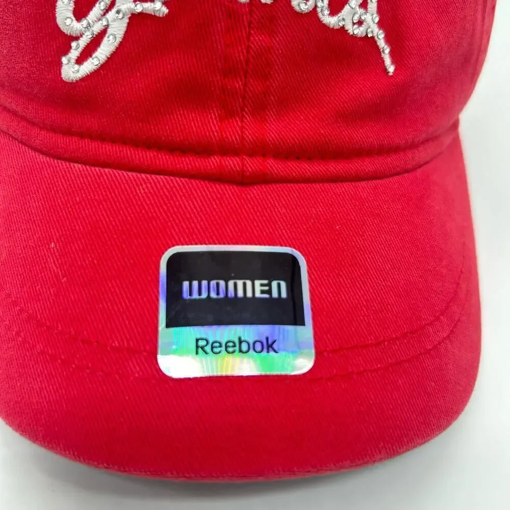 New‎ York Giants Reebook Hat Womens OS Red Rhinestone Gem Cap NFL Football NEW